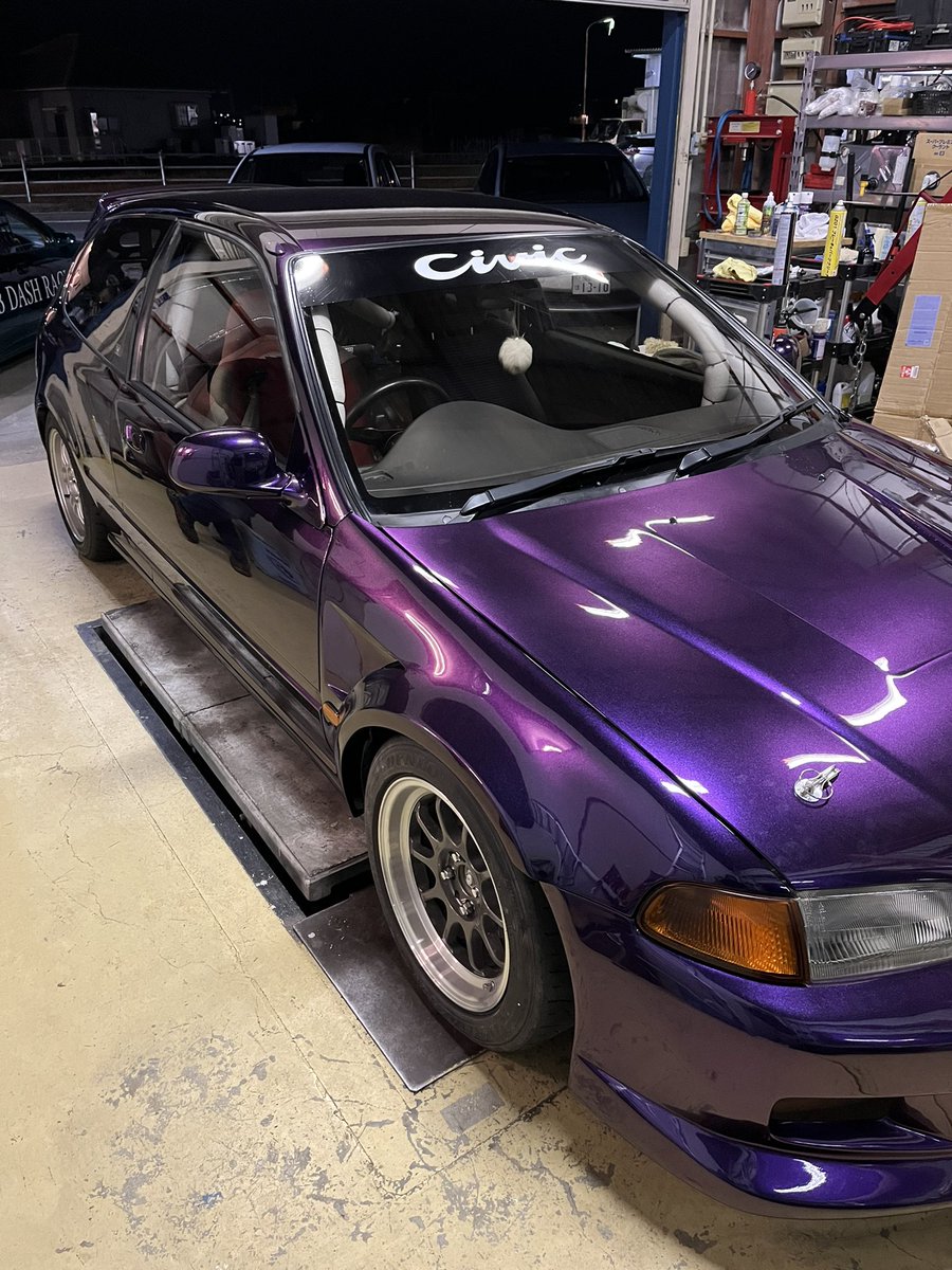 hinoti0319's tweet photo. シビックEG6完成！
今日無事車検受かって納車しました！
またよろしくお願いします🙇‍♂️ https://t.co/iq90LdQlPr