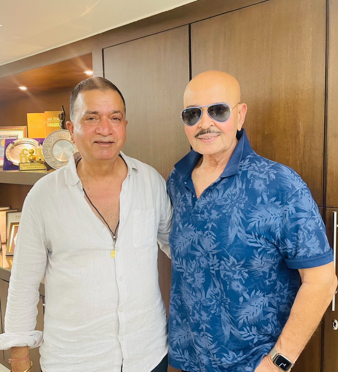 In the eighties worked with actor Rakeshji as stuntman, then with Director Rakeshji as Action Director in Krrish 2 & 3. Today again worked with Rakeshji where he was the actor & me as Action Director. Feeling blessed. Rab Rakha @RakeshRoshan_N 🙏🏻🙏🏻