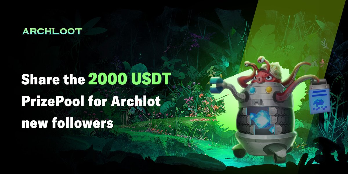 archlootOS's tweet image. ⚡️Share the 2000 USDT Prize Pool for Archlot new followers⚡️
🎃Archlot with New followers have prepared 1 events with a total prize pool of 2000 USDT
👮🏻‍♂️Reward distribution will be held by Gleam
🎮 To start, please follow the link - gleam.io/faaoY/2000-wor…
Information about the…