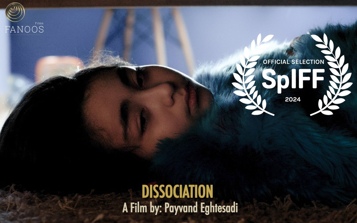 FanoosFilms's tweet photo. For it's US premiere, our short title #Dissociation directed by #Payvand_Eghtesadi is officially selected for the 25th Spokane International Film Festival.💫
The festival will take place from Feb 9 to Feb 15, 2024 in #Spokane, #Washington, #USA.
@Spokane_IFF
#Fanoosfilms https://t.co/q6OdfHjZHt