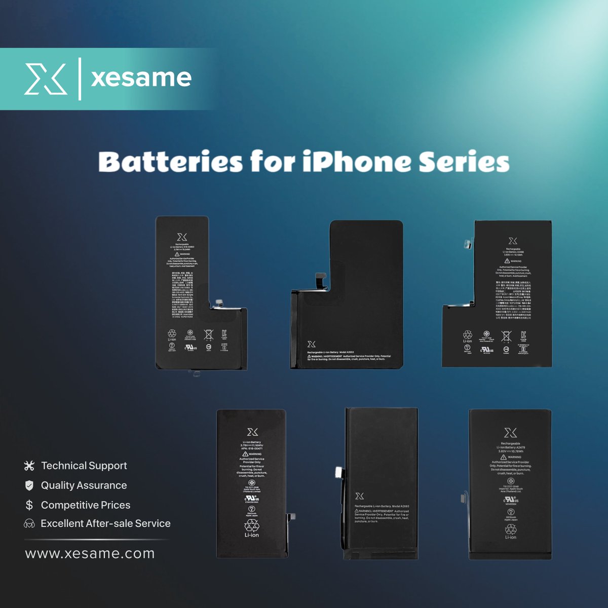 XESAME Batteries for iPhone Series Replacement 🔋

Email: info@xesame.com
Website: xesame.com

#battery #batteries #batteryrepair #batteryreplacement #iphonebattery #iphonerepair #iphonereplacement #iphoneparts #iphoneaccessories #iphonerefurbished #spareparts