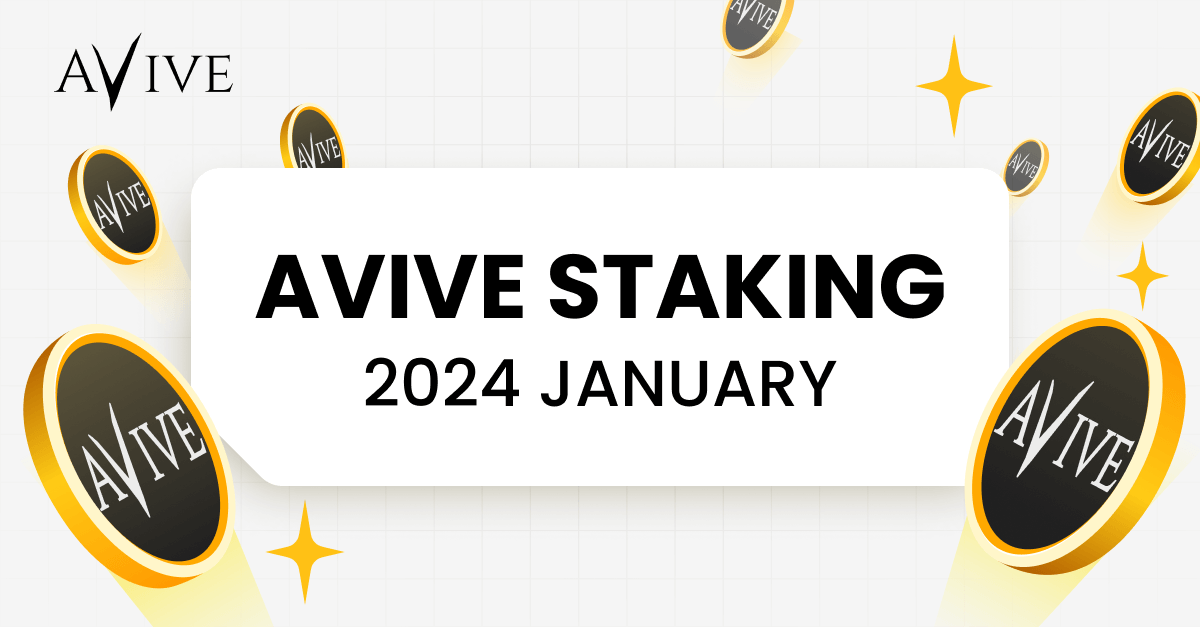 Avive_World's tweet photo. We've received many DMs asking about staking, and we're thrilled to announce that it's on its way! 

Staking will be available on our platform in January. Get ready for an incredible staking experience with #Avive!

#AviveCitizens #AviveTestnet #AviveApp #AviveWorld https://t.co/FTBzSy8UMw