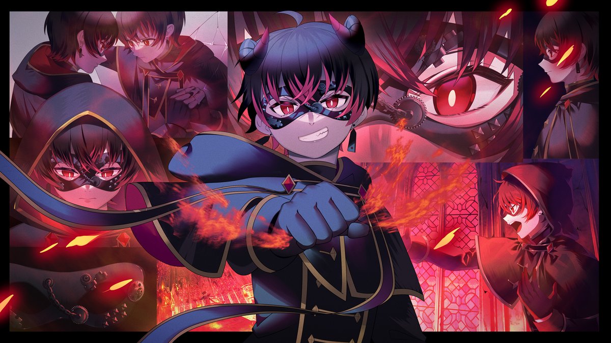 「【お仕事】この度超学生さんの新曲『Abyss-Over』のMVイラストを担当させ」|いかりのイラスト