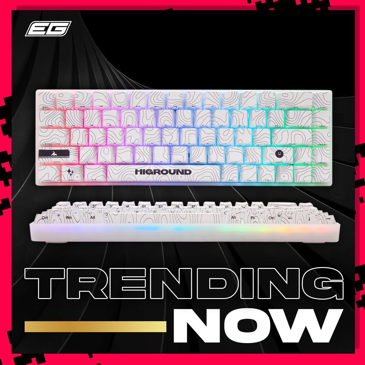 EsportsGearUK's tweet photo. TRENDING NOW🔥

@higround SNOWSTONE Keyboard is taking over!

✅Keyboard Layout: UK (ISO) Qwerty 
✅Shed the excess with a minimalist 65% (UK) layout.
✅Rapid actuation linear switches, perfect for serious gamers. 

Don't miss out &amp; get yours now!

Link: https://t.co/NI4DzLoU6k https://t.co/3OOVLPxwxS