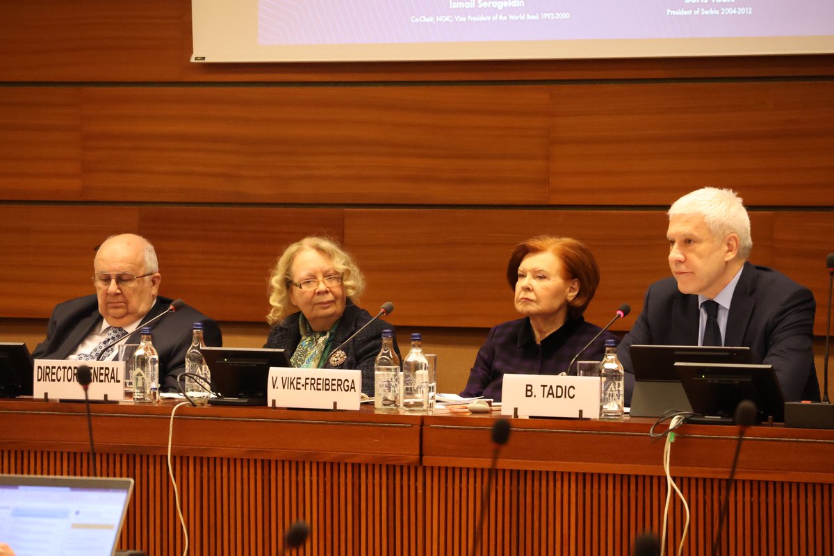 NizamiGanjaviIC's tweet photo. Opening Ceremony | XXVIl High Level Meeting | Geneva, Switzerland @UNGeneva @VairaVF @UN_Valovaya @TarjaHalonen @I_Serageldin #BorisTadic https://t.co/xrcCO0L59Z