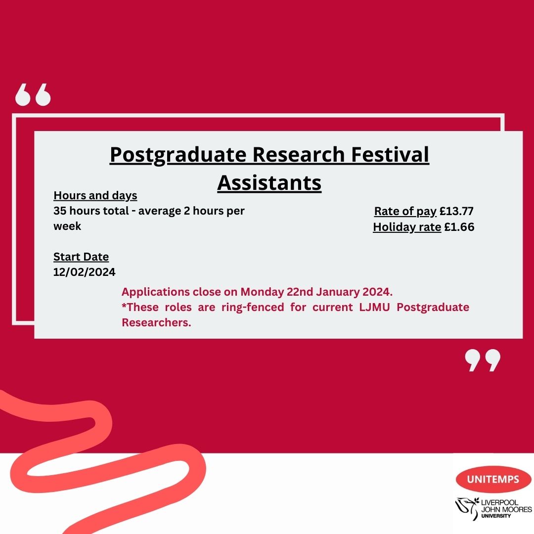 Unitemps Liverpool John Moores University tweet media