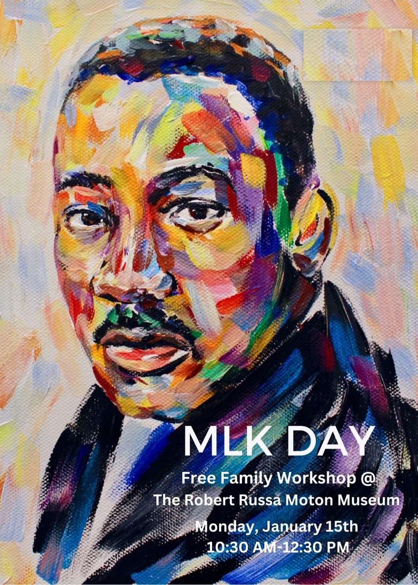 MotonMuseum's tweet photo. 🎉 Join us at the #MotonMuseum & #LCVA MLK Day Family Workshop, Monday, January 15th 10:30am-12:30pm! Explore museum tours, art activities, a reading corner with our local #VCBF and Farmville Lions Club will offer eye screenings.👨👩👧 Free entry, no signup! 🎨 https://t.co/srCfCbAro3