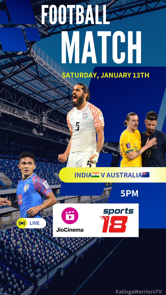 My poster for #BlueTigersInAsia 🇮🇳🔥

#AsianCup 
#IndianFootball