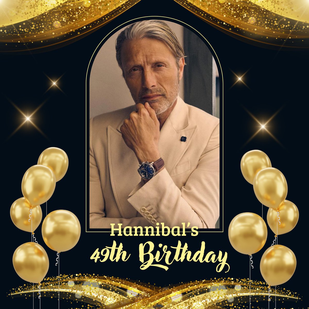 ㅤ
𝐇𝐀𝐍𝐍𝐈𝐁𝐀𝐋'𝐬 𝟒𝟗𝐭𝐡 𝐁𝐈𝐑𝐓𝐇𝐃𝐀𝐘

Happy 49th birthday, Hannibal Lecter! May all of your birthday wishes come true~ 🥂
ㅤ