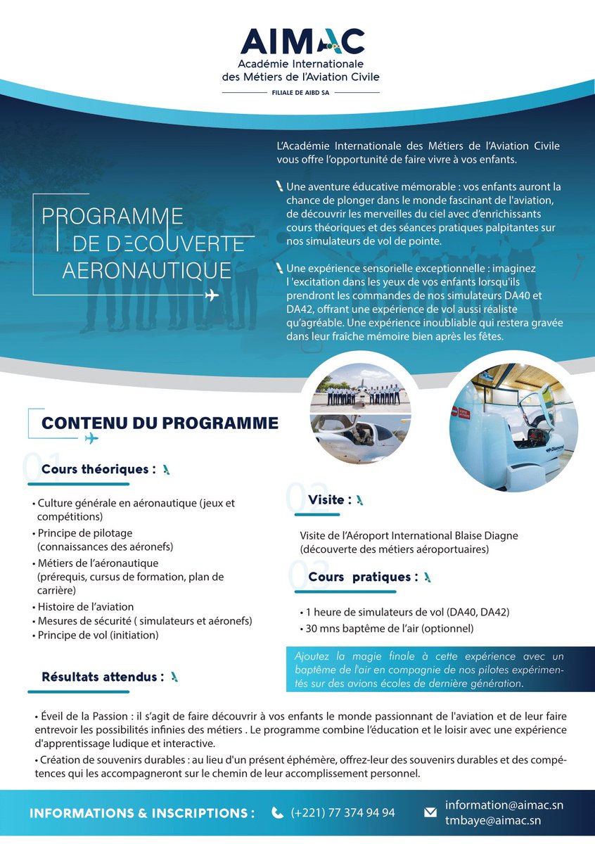 AIMAC_'s tweet photo. L’#AIMAC a développé, en partenariat avec l’Ecole de l’Armée de l’Air un programme d’initiation s’adressant aux enfants de 11 ans et plus.
La première session débutera ce samedi 20 janvier 2024.
Renseignements et inscriptions 
77 374 94 94 https://t.co/KL5usHAUbG