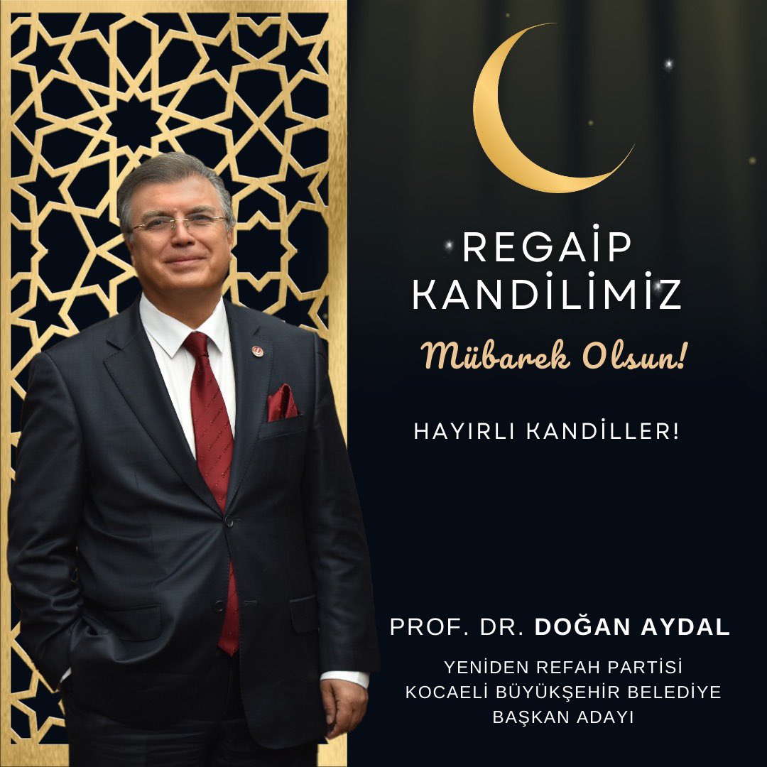 refaharge's tweet photo. Üç ayların habercisi #RegaipKandili'nin bütün insanlığın kurtuluş ve refahına vesile olmasını Cenab-ı Hakk'tan niyaz ediyoruz. Regaip Kandilimiz mübarek olsun. https://t.co/r5KJhoshdc