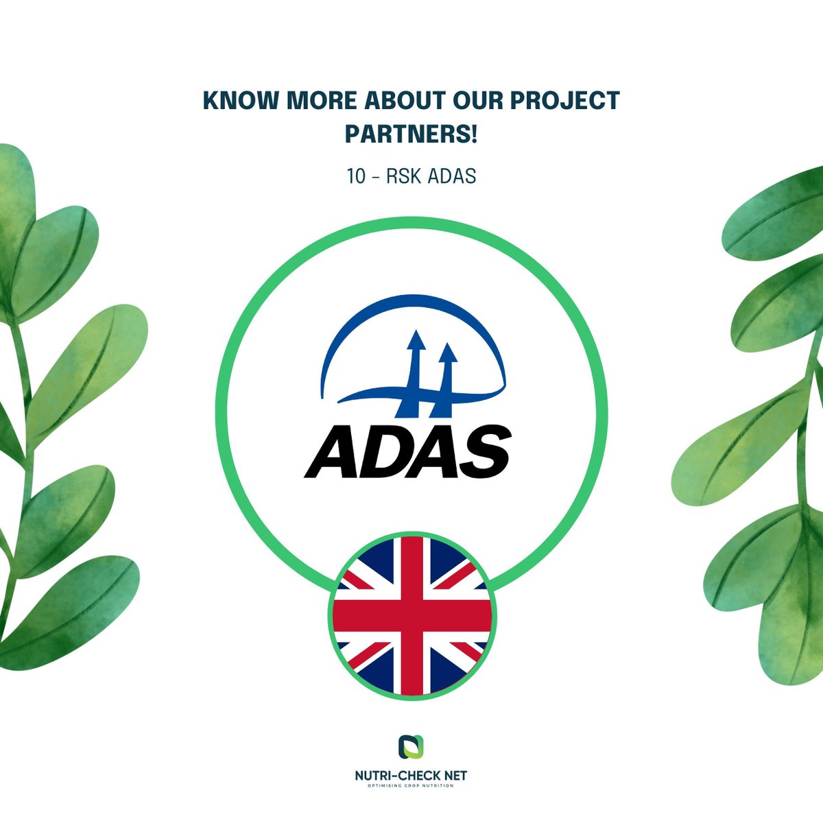 NUTRICHECKNET's tweet photo. π #NUTRICHECKNET introduces its 10th & last project partner!
πΎ ADAS is the UKβs largest independent provider of agricultural and environmental consultancy, policy advice and research and development
π Find out more: https://t.co/syREcED1zn https://t.co/JPaibWWoM4