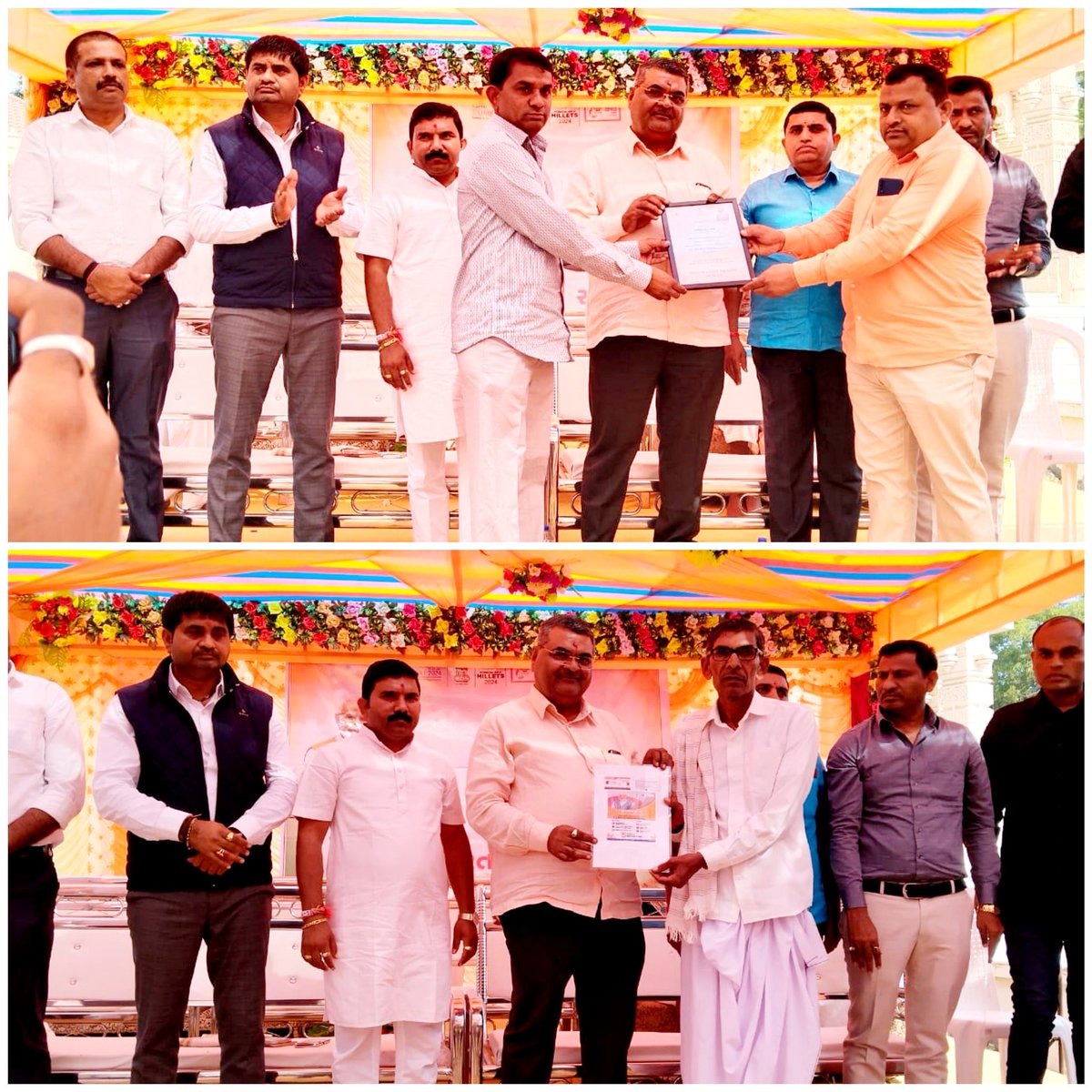 BJPKiritsinh's tweet photo. મેળવવા માટે સૌને આહ્વાન કર્યું.ગામના ગ્રામજનો સાથે મુલાકાત કરી સૌના ખબર અંતર પૂછ્યા તથા ગામના ખેડૂતોને પ્રાકૃતિક ખેતી ઉપર ધ્યાન કેન્દ્રિત કરવા માટે પ્રોત્સાહિત કર્યા.

🟠પ્રધાનમંત્રી આવાસ યોજના, ઉજ્જવલા યોજના, પ્રધાનમંત્રી ગરીબ કલ્યાણ યોજના, જનધન યોજના, સુકન્યા સમૃદ્ધિ યોજના ++ https://t.co/nO6OdUNlzG