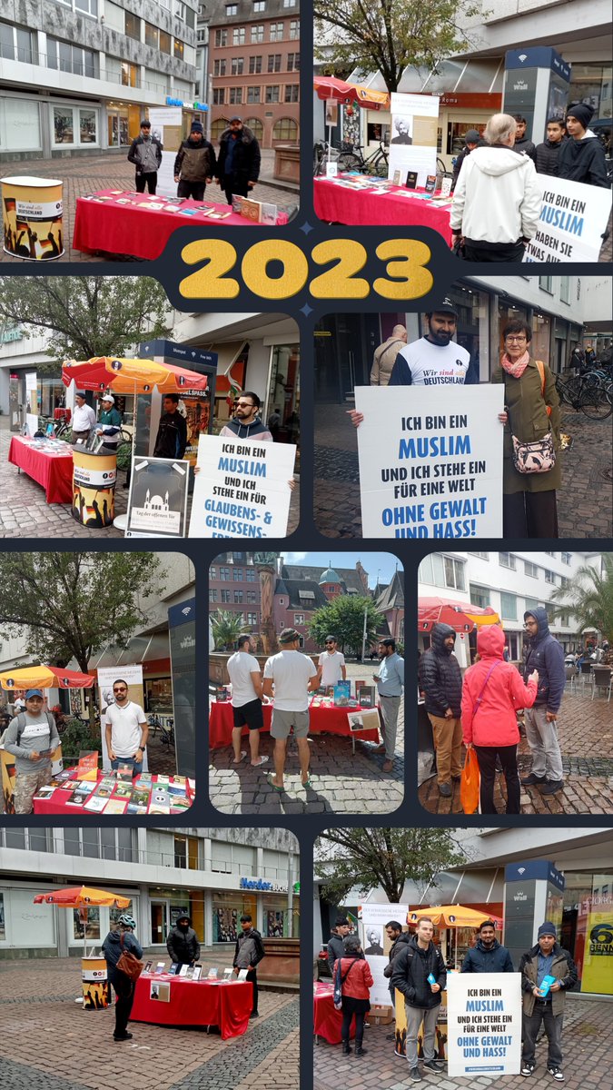 Bemühungen um Frieden von der @AhmadiyyaJugend aus #Freiburg im 2023. 
#VoicesForPeace 
#Waffenstillstand