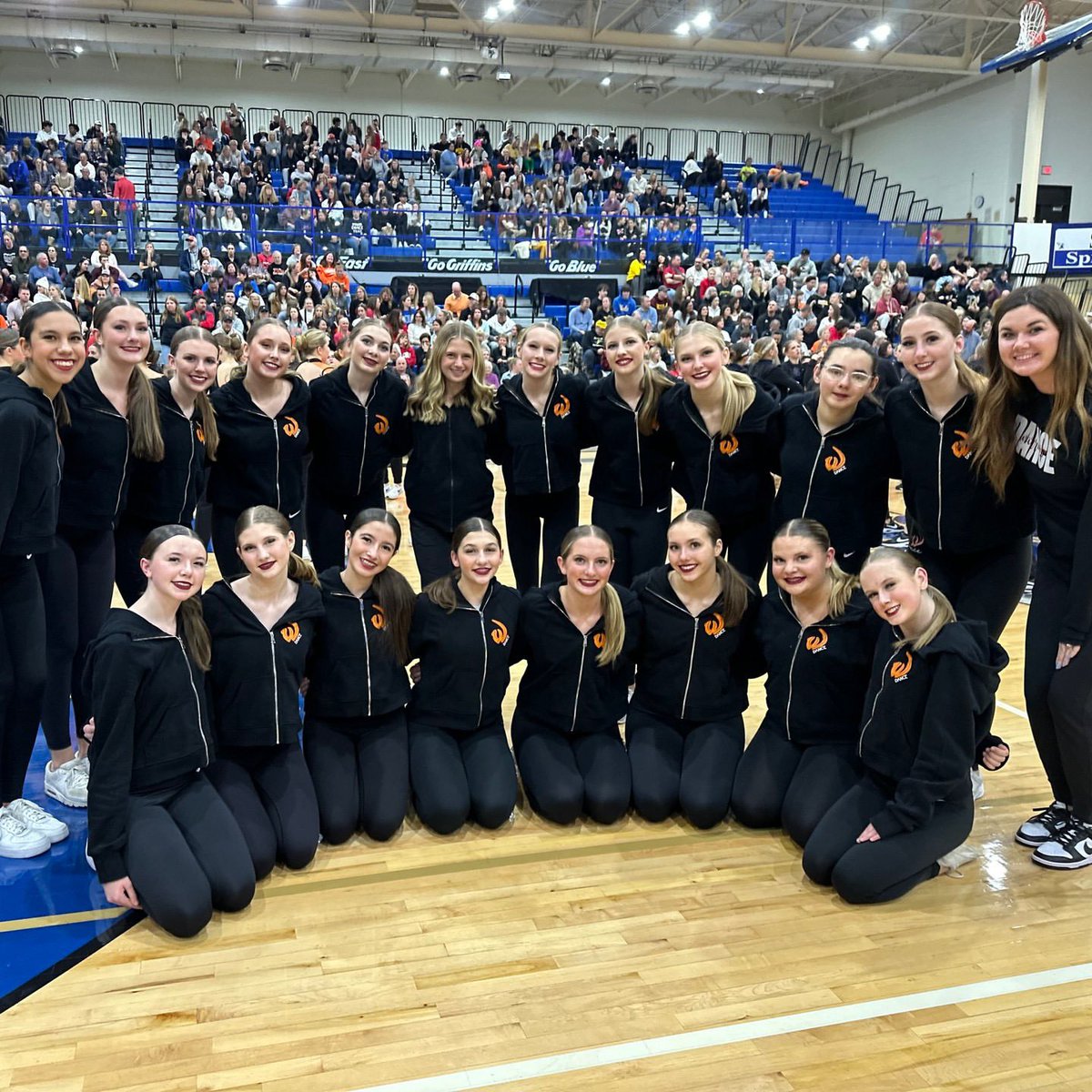LWWAthletics's tweet photo. So proud of these Warriors! 

Varsity – Conference Champs! 🧡🏆🧡
JV – 3rd Place

Thank you to our outstanding fans and thank you to Lincoln-Way East for hosting an amazing contest! 
#GoWarriors https://t.co/mAuyGMVNum