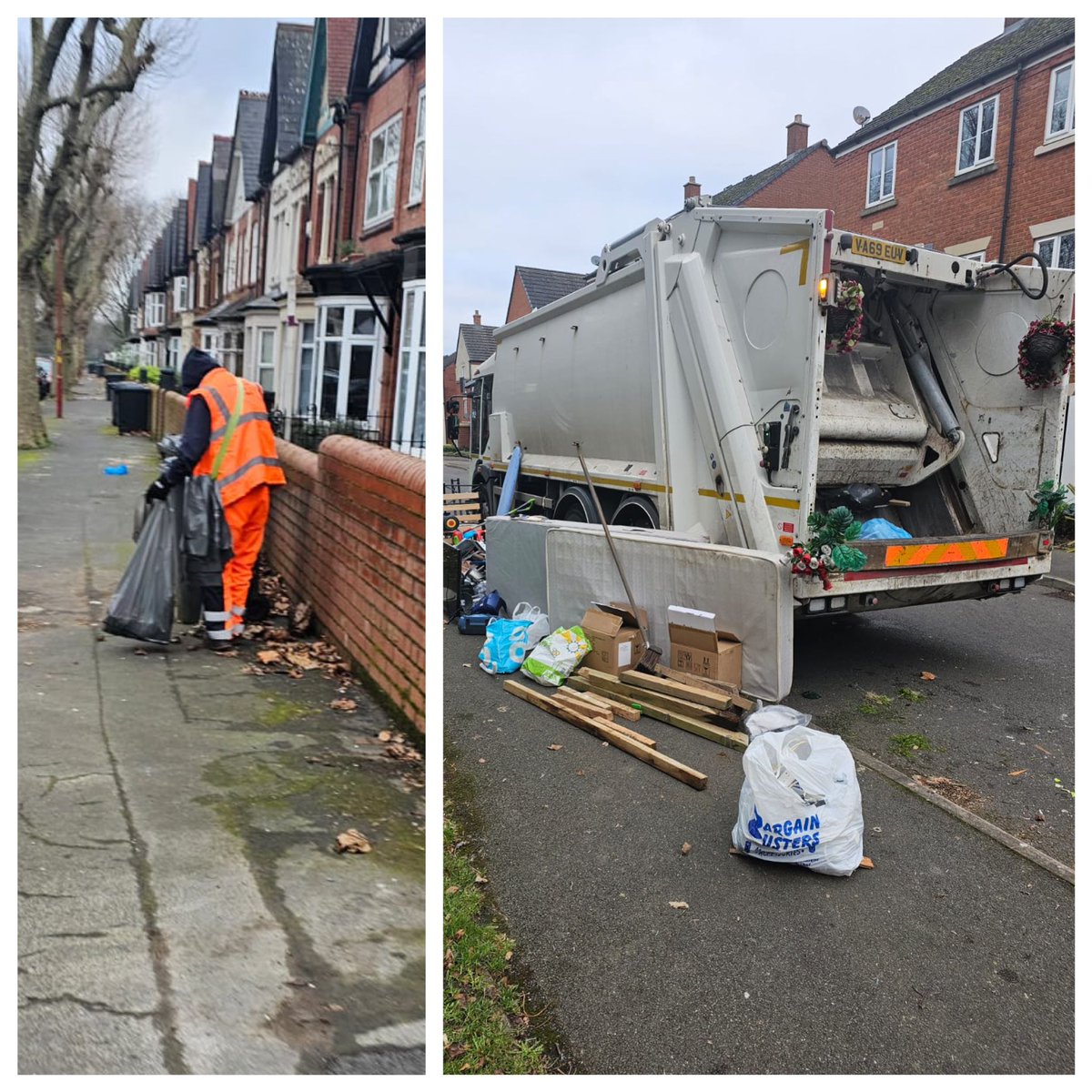 💬 Litter pickers out this morning and bulky waste truck on Roebuck Road. Thanks to residents for sharing pics.