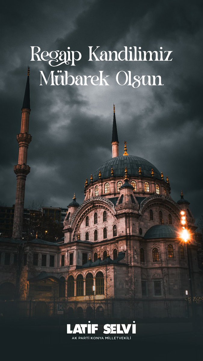 Daha adil bir dünyanın olduğu, mazlumların göz yaşı dökmediği üç ayları yaşamak umuduyla. Regaip Kandiliniz mübarek olsun.