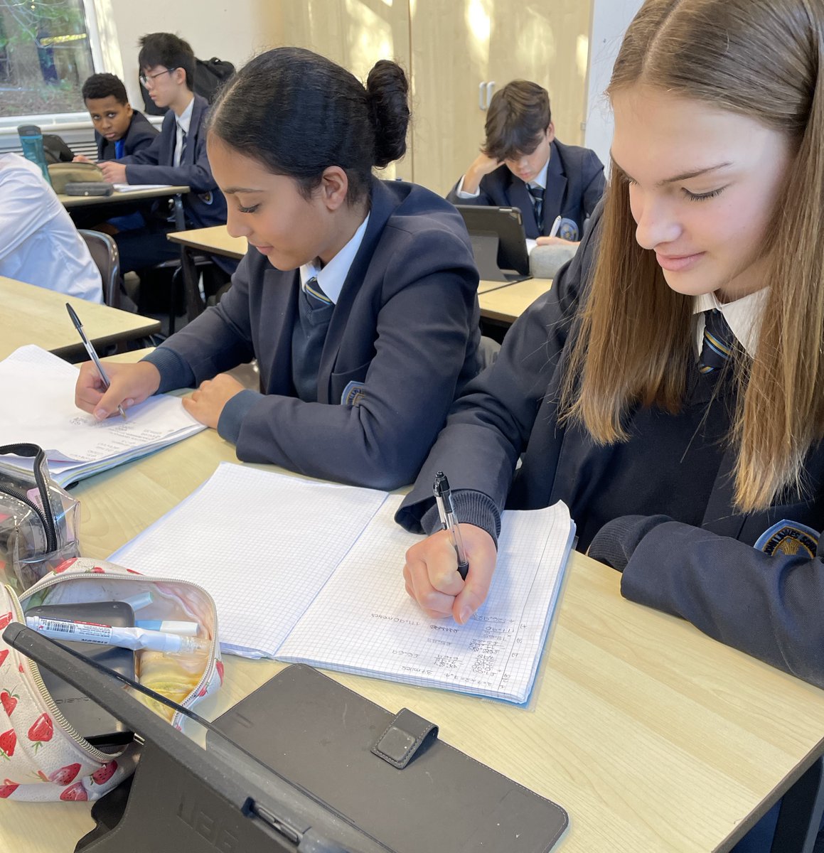 sirjohnlawes's tweet image. Lots of problem solving taking place in Year 9 maths class. #mathsclass