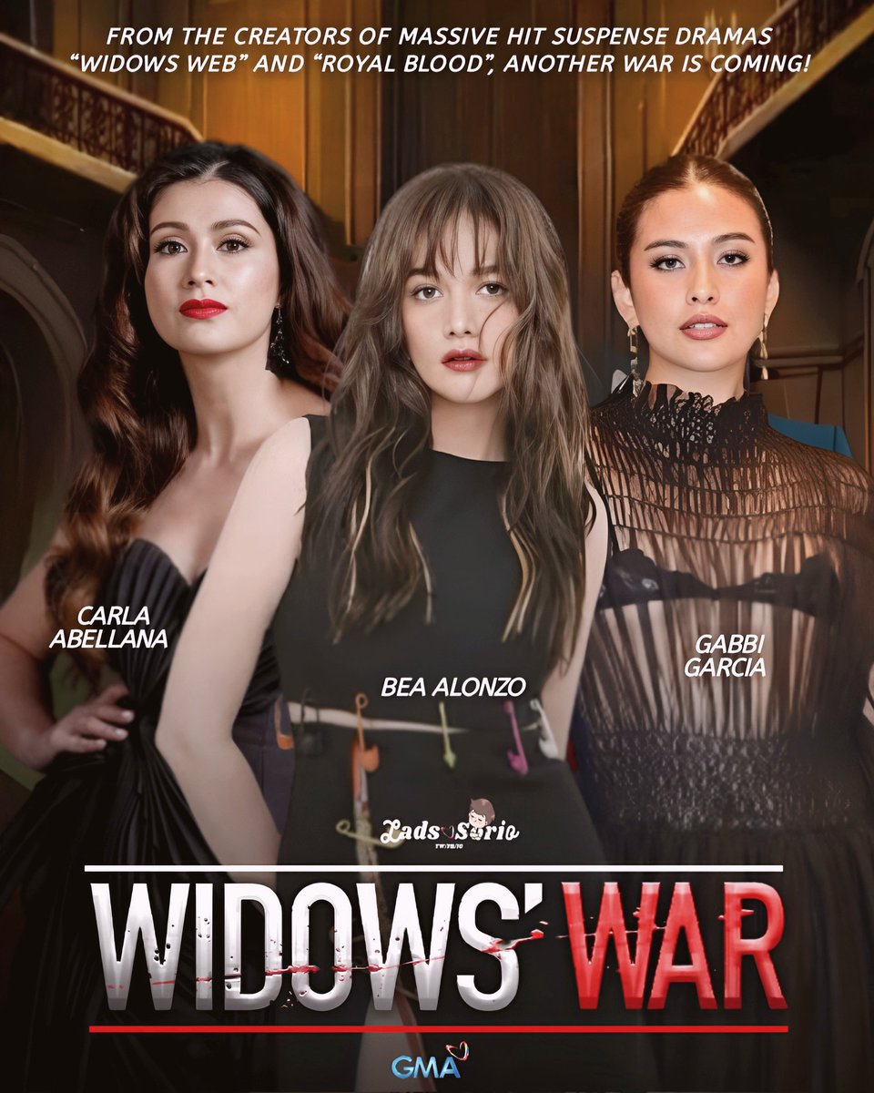 FROM THE CREATORS OF MASSIVE HIT MYSTERY/CRIME, SUSPENSE DRAMAS “WIDOWS WEB” AND “ROYAL BLOOD”, ANOTHER WAR IS COMING!

“WIDOWS WAR” STARING CARLA ABELLANA, GABBI GARCIA AND BEA ALONZO SOON ON GMA PRIME!

#CarlaAbellana #GabbiGarcia #BeaAlonzo