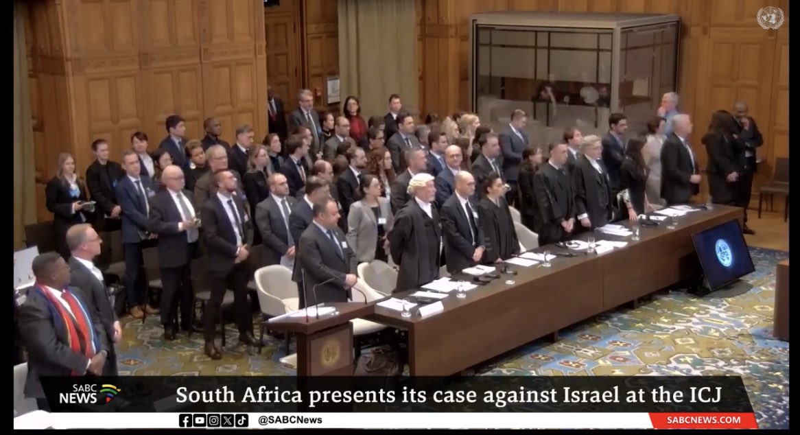 kimheller3's tweet photo. I am a proud South African today as I watch South Africa presents its case against Apartheid Israel at the International Court of the Justice 

As a South African and as a jewish person I am appalled by the years of oppression and violence against the People of Palestine by Apartheid Israel 

Tembeka Ngcukaitobi ♥️💚 

Adv Hassim ♥️❤️