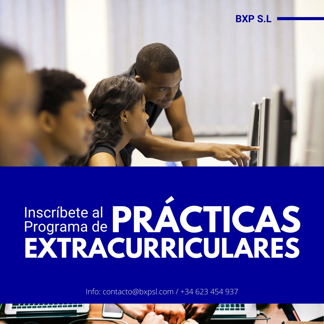bxp_app's tweet photo. En BXP, también trabajamos en impulsar el talento joven dentro del mundo profesional. Por eso, con nosotros, ahora puedes cerrar tu ciclo formativo y aplicar tus conocimientos como profesional.

Contáctanos para más información:
contacto@bxpsl.com / WhatsApp +34 623 454 937 https://t.co/C60lZpo8gq