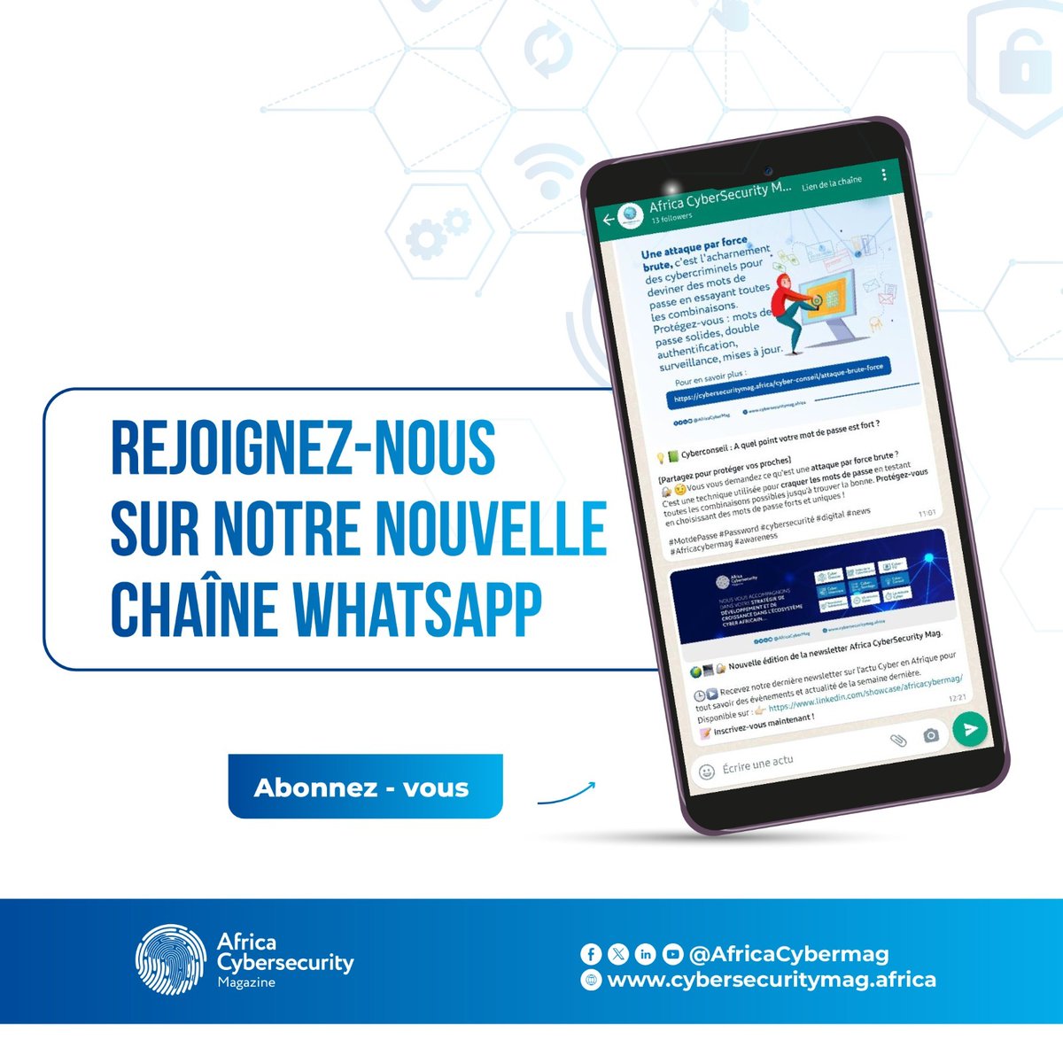 🚨 INFO : NOUS SOMMES SUR WHATSAPP🚨

🟩🌟<a href="/AfricaCyberMag/">Africa CyberSecurity Mag</a>  désormais en actualité sur WhatsApp avec sa Chaine ✨🌟

🔔📱 Sur notre chaîne #WhatsApp , recevez l'actualité cyber en continu

👉 Abonnez-vous ici 👈: whatsapp.com/channel/0029Va…

#infosec #WhatsappChannel #infosecurity