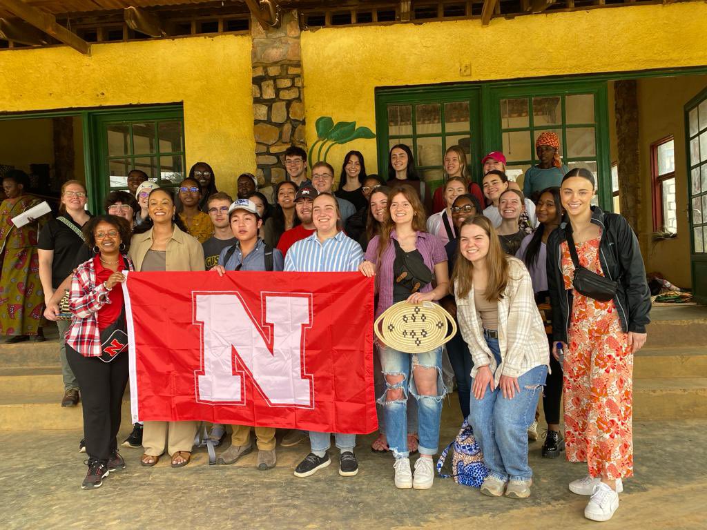 MarthaMamo3's tweet photo. Today we experienced the Gashora Women’s art coop. The 53 member women coop makes amazing baskets using water hyacinth. While we are visiting, we met the other #UNL Rwanda Study Abroad students led by @Burkscognition also visiting the cooperative. A sweet surprising moment!! https://t.co/lyk6VTWIjr
