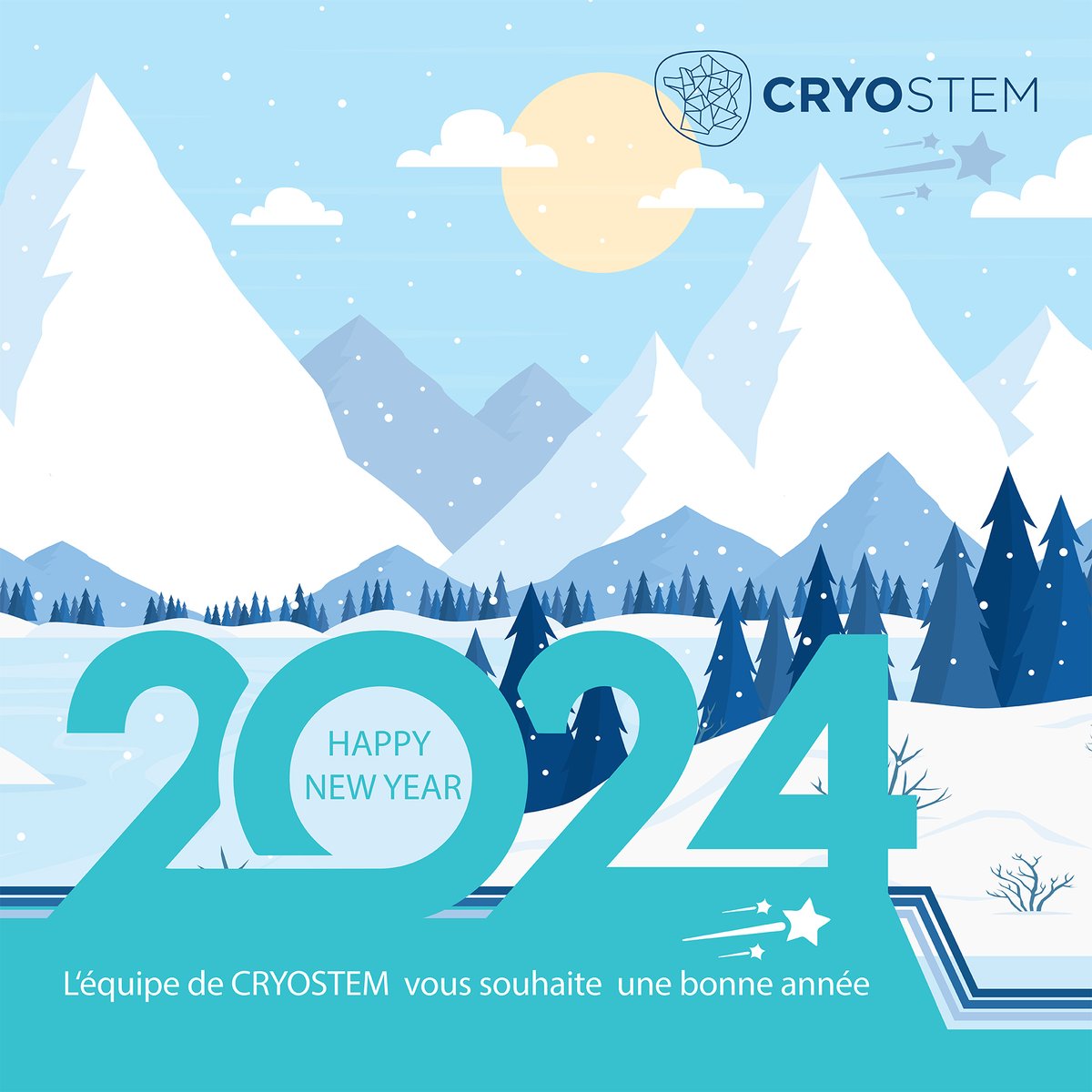 The CRYOSTEM team wishes you all the best for 2024!