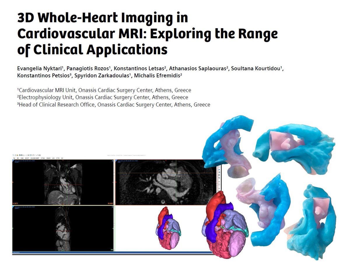 3D Whole-Heart Imaging in Cardiovascular #MRI: Exploring the Range of Clinical Applications by @eva_nyktari, MD (Onassis Cardiac Surgery Center, Athens, Greece); et al. Read their article at …ng.webassets.siemens-healthineers.com/d97598525b8f7f… #magnetomworld #MRI #WhyCMR #CMR2024 @SiemensHealth