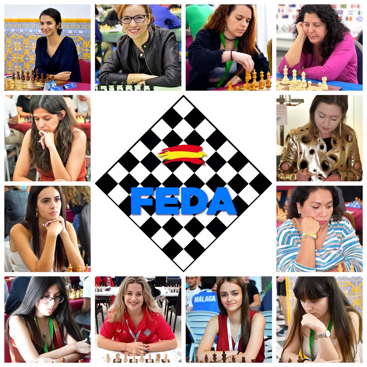 echaguen's tweet photo. 12 jugadoras españolas encabezadas por la campeona de España Sara Khadem disputarán a partir de mañana en Montecarlo los europeos femeninos de ajedrez rápido y blitz. Estarán también Sabrina Vega, Marta García y Monica Calzetta campeona mundial senior. Mucha suerte a todas!⁦ https://t.co/3fz3w8cqpW