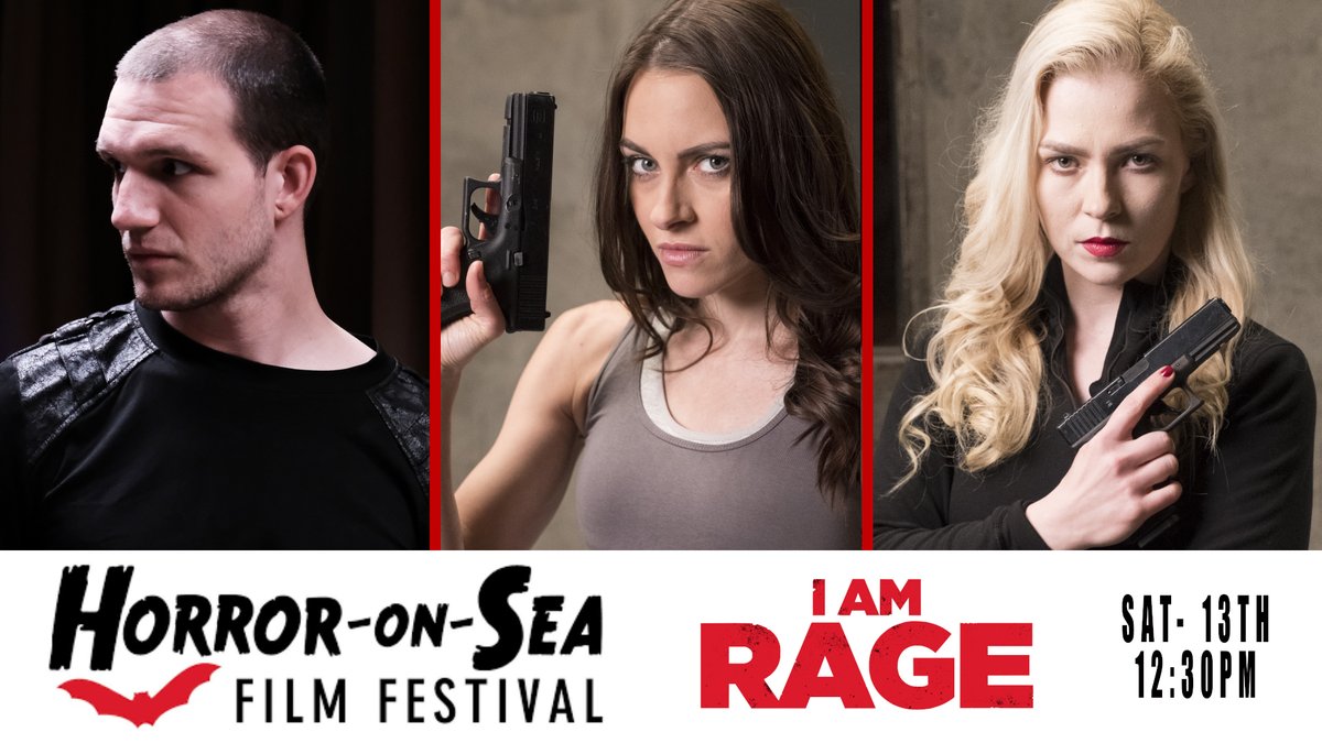 Anyone going to HORROR ON SEA?  Make sure to say hello to the cast attending 😀 <a href="/Martholio/">Marta Svetek</a> <a href="/BangBendzHannaj/">Hannaj Bang Bendz</a> <a href="/Luke_M_Aquilina/">Luke Aquilina</a>  👈 <a href="/HorrorOnSea/">HorrorOnSea</a>  #IAMRAGE #action #horror #film