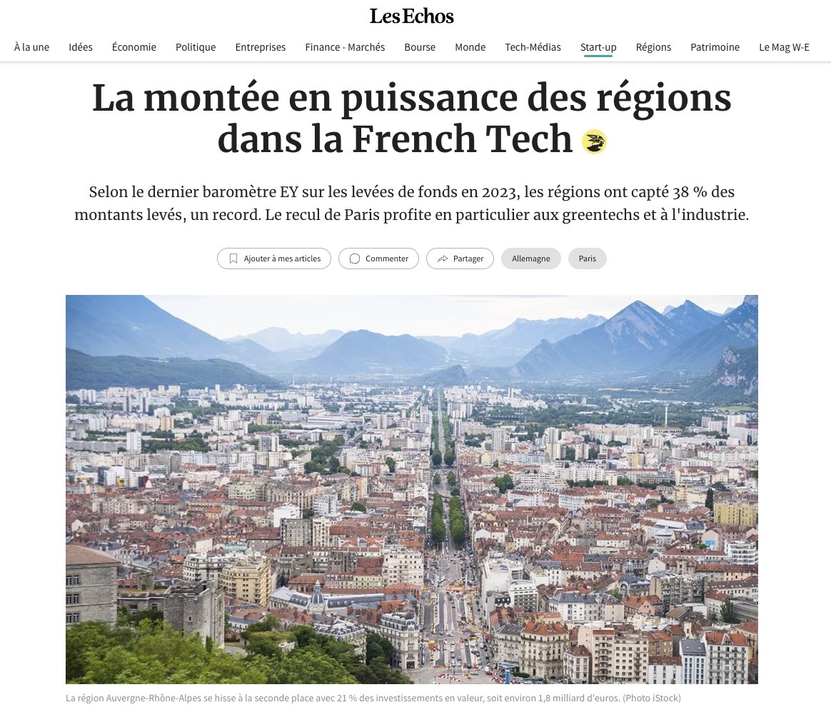 Paul_F_Fournier's tweet photo. 🚀Une montée en puissance des régions 🇫🇷 principalement due à l'essor des #greentechs et des #startups industrielles.
Depuis le temps qu'on le dit et qu'on y travaille 😉
https://t.co/b5Il1ETc3N https://t.co/1ECv0hmgB3