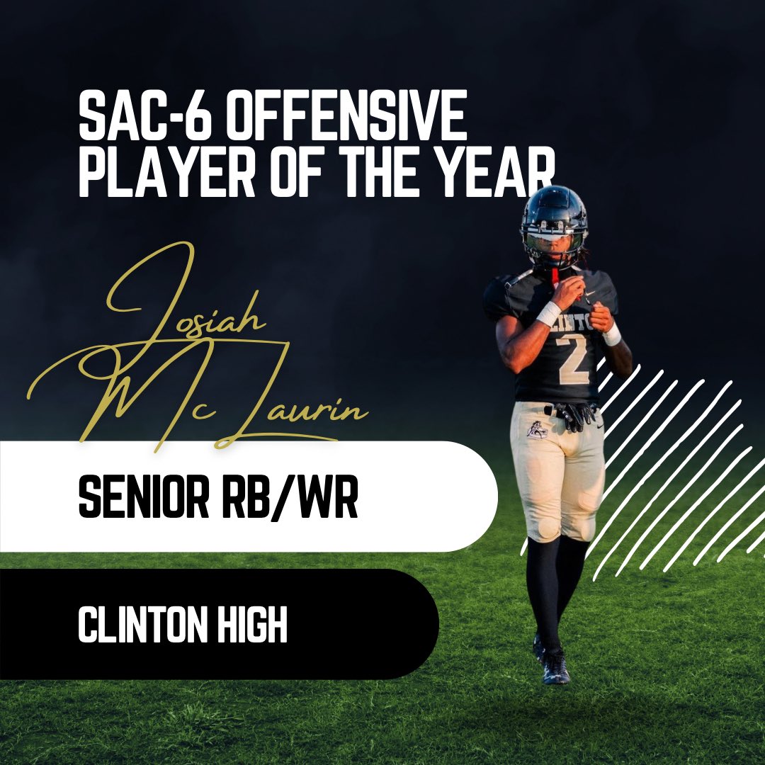 bucksweepsports's tweet photo. Clinton football players sweep all the major conference awards in the 2A Southeastern Athletic Conference. Congratulations to all of them one of the most talented groups I have seen hit the gridiron. #GoHorses #ClintonU https://t.co/jGqVD8w15D