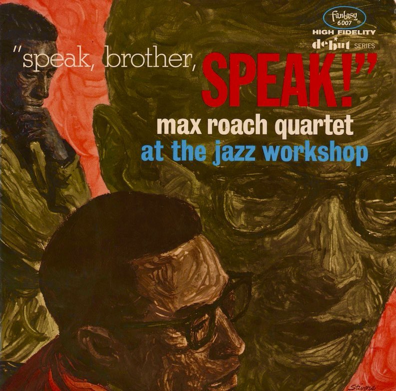 BSJazz_2's tweet photo. Max Roach - Speak, Brother, Speak! (Full Album) [Fantasy LP 6007] Recorded: October 27, 1962

Personnel:
Max Roach - drums
Clifford Jordan - tenor saxophone
Mal Waldron - piano
Eddie Khan - double-bass

https://t.co/UQOj3gniJc @YouTube https://t.co/wWFUZ4ScTA