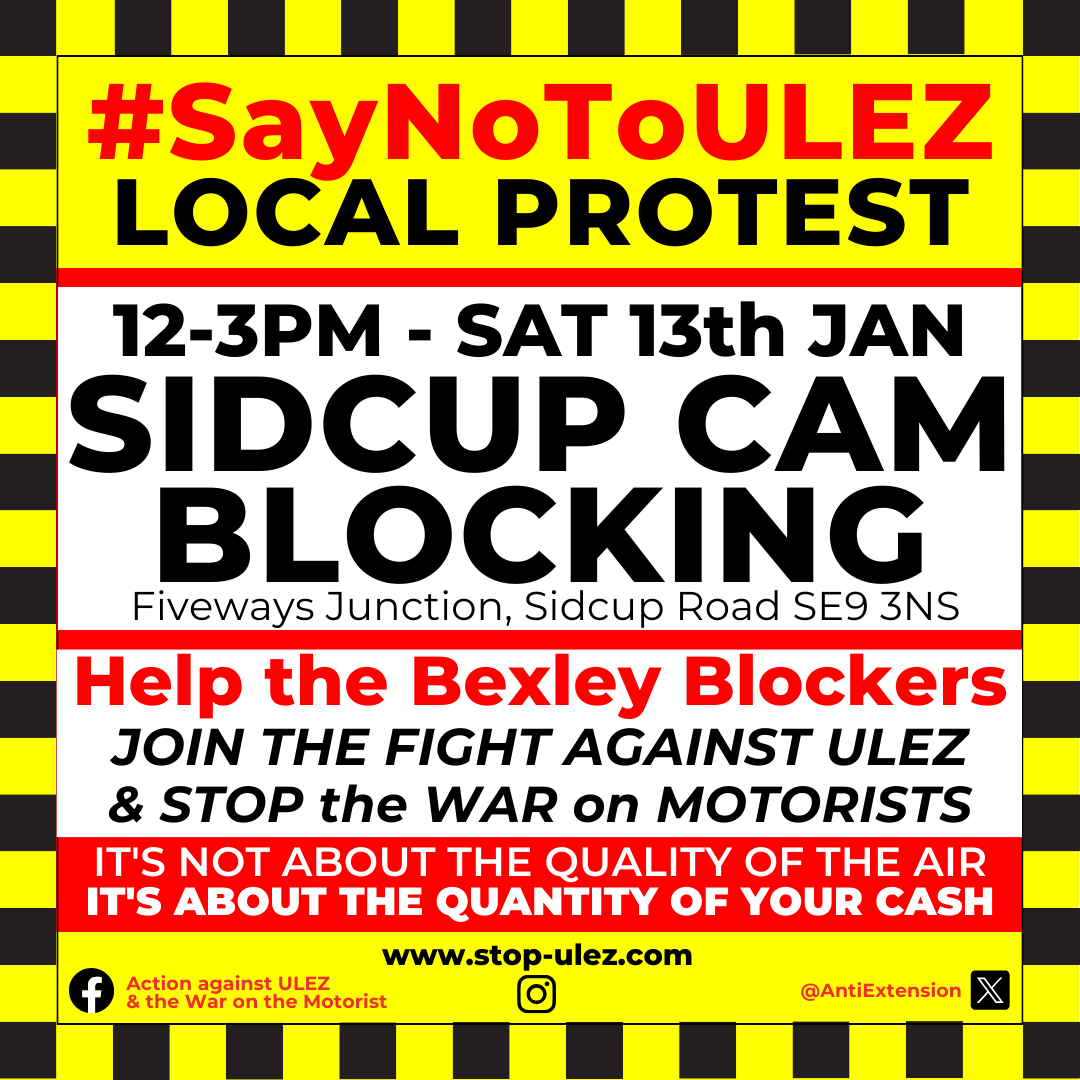 This weekend there will be a few ULEZ Camera Blocking Events to help save people £12.50 as they go about their business on Saturday - does your town have one? #Chessington #Hook #Hornchurch #Romford #Sidcup #Eltham #ULEZ