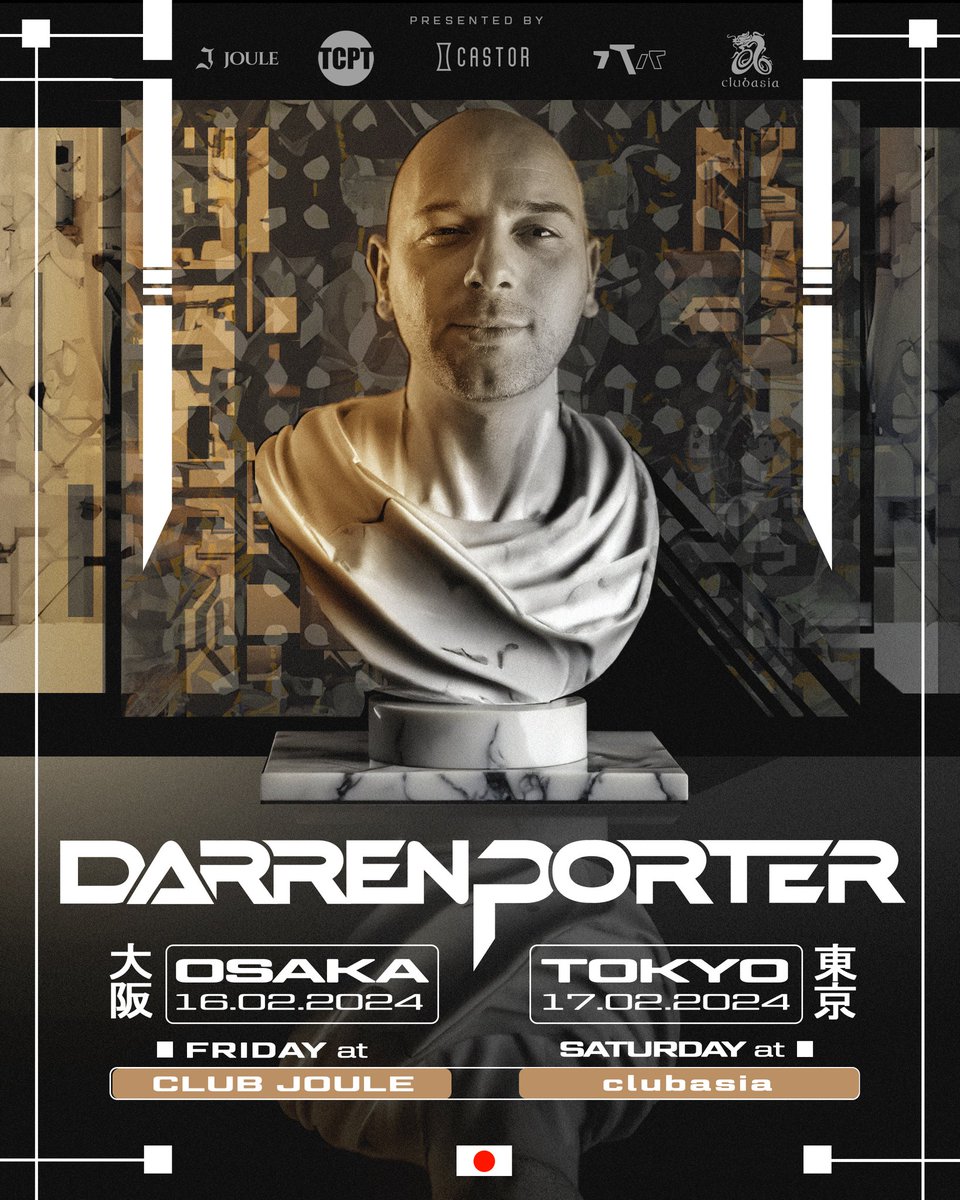 liverave's tweet photo. 大物DJを迎え、久々のCASTOR！
来てな！

--CASTOR--
2024.02.16 FRI

▪️@club_joule

▪️ADM
3000yen/with 1drink ticket

〜CASTOR floor〜
▪️MAIN  DJ
DARREN PORTER

▪️GUEST DJ
DJ 34

@CastorTrance
@DJMASTERAZIA
@TCPT_JP
@ESSENTIALS_TCPT
@TCPTNews
@DJ34_GTR https://t.co/R3YuR3drXi