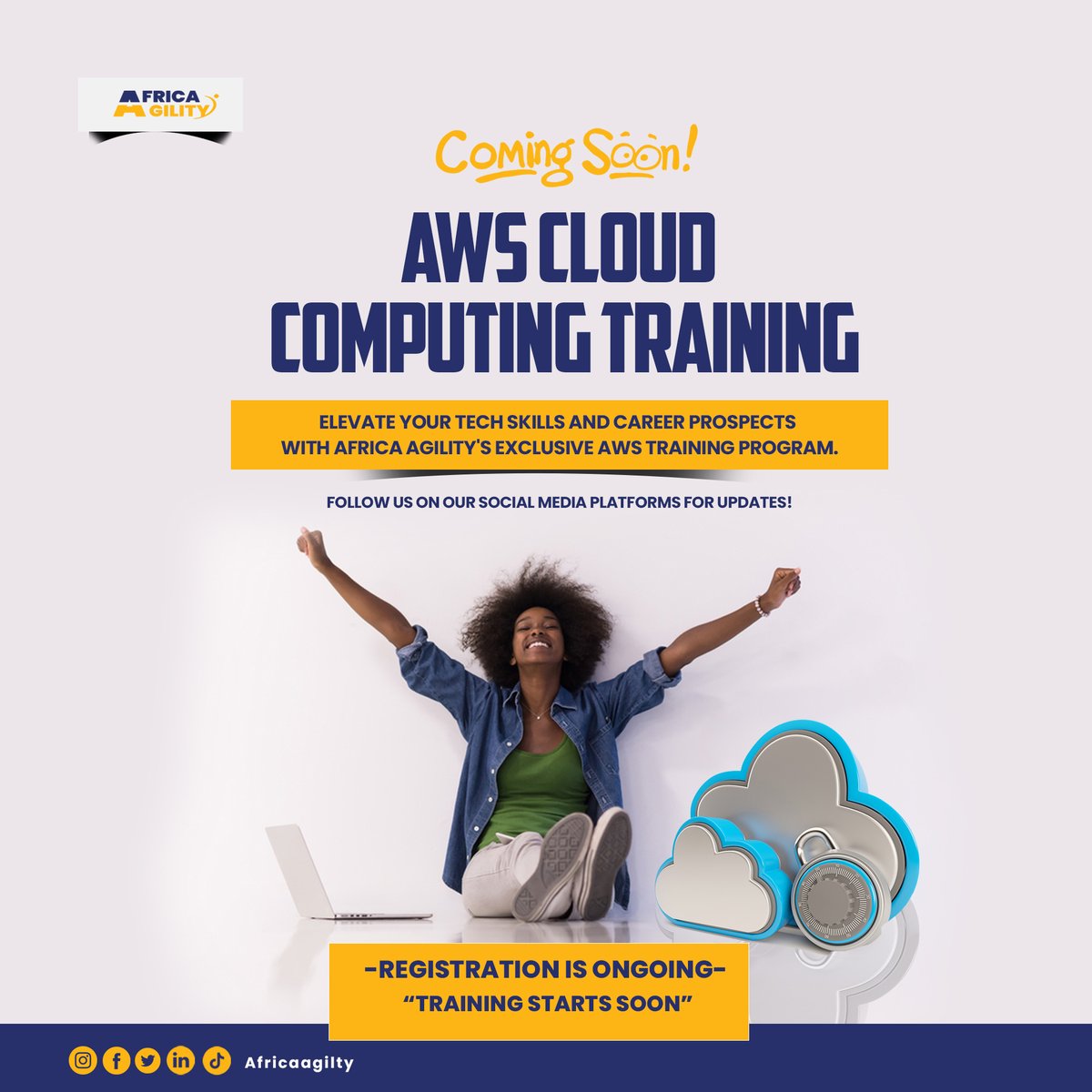 AfricaAgility's tweet photo. Get ready to soar in the world of cloud computing! 🚀
 
Coming Soon: AWS Cloud Computing Training.
 
📢 Registration is ongoing Secure Your Spot Now! 🚨
 
Click the link below to register now!

https://t.co/LsS8uhqrBt
 
#AfricaAgility #AWSCloudTraining #TechSkills https://t.co/6OoamM4ioV