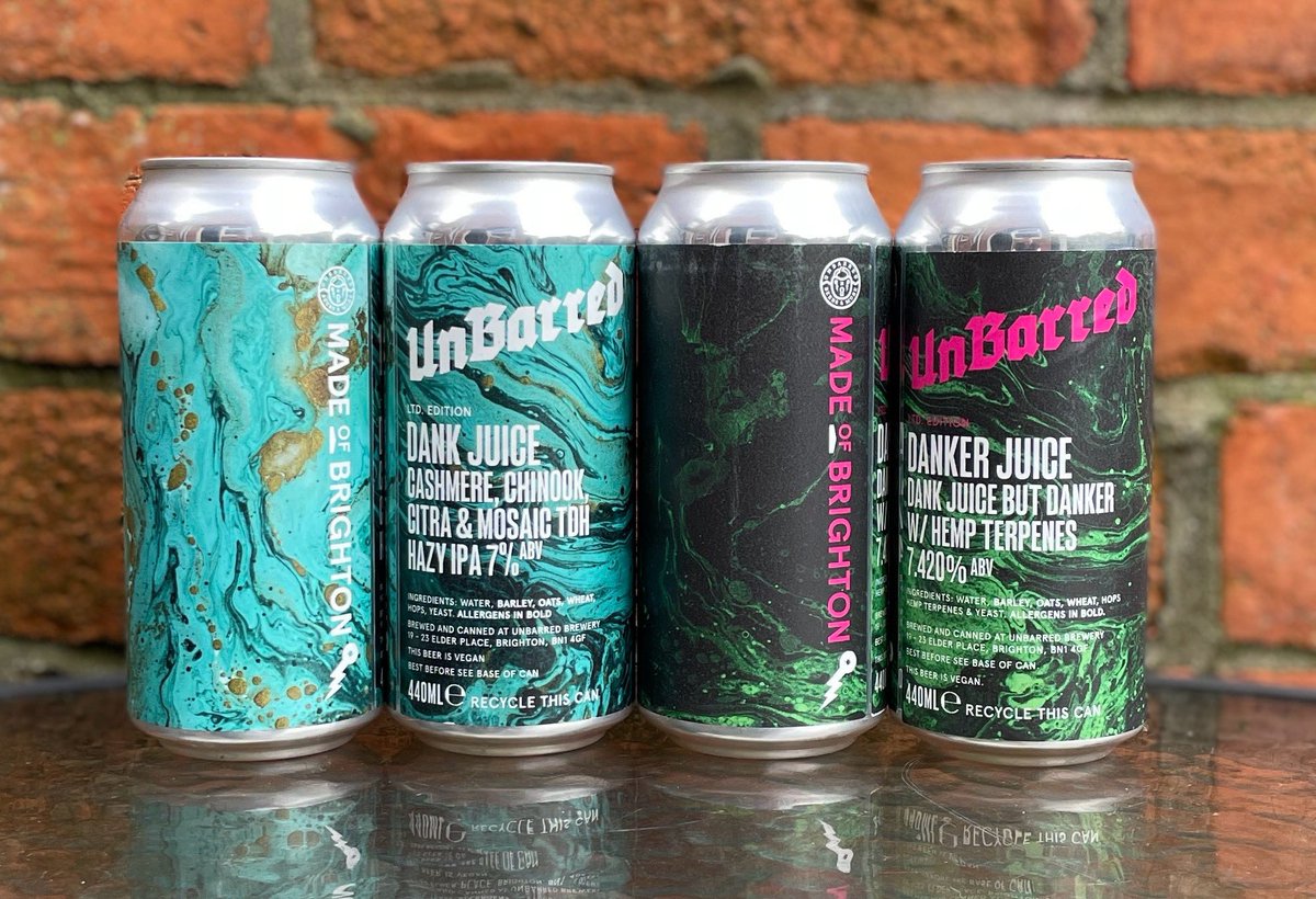 cellar_craft's tweet photo. Dank Juice and Danker Juice from @UnBarredBrewery in the Cellar this morning. New Year super fresh beers. #craftbeer #dankjuice #dankerjuice #craftbeercellarltd #craftbeernorthampton #unbarred #IPA https://t.co/hdwNjye0Ia