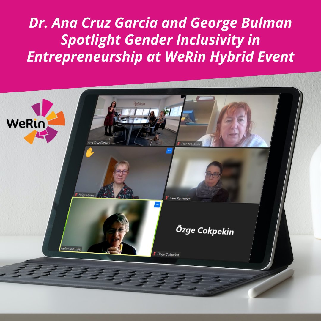 Congratulations to Irish project partners, 𝐃𝐫. 𝐀𝐧𝐚 𝐂𝐫𝐮𝐳 𝐆𝐚𝐫𝐜𝐢𝐚, @MTU_ie, Cork and @GeorgeBulman, @rubiconcentre, Cork for an informative and inspiring #WeRin hybrid event held on Thursday, 14th December, 2023.