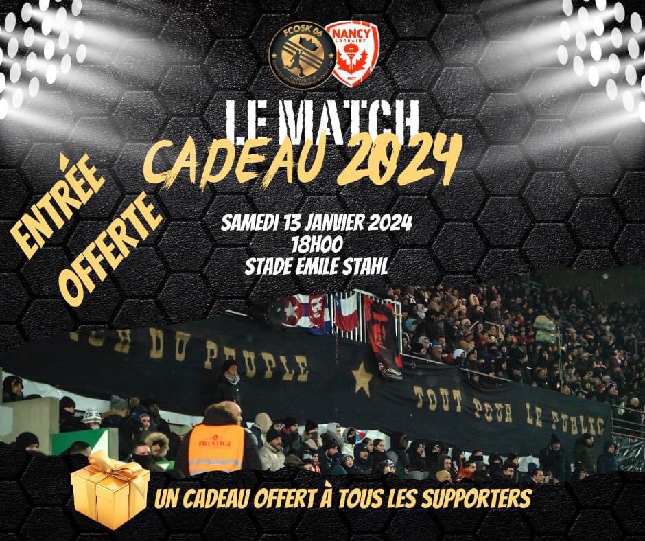 FCOSK06's tweet photo. 🚨 OFFICIEL 🥶: Le Match ne se jouera pas au Stade Emile STAHL du Vauban ‼️ https://t.co/EA8yjWfrkn