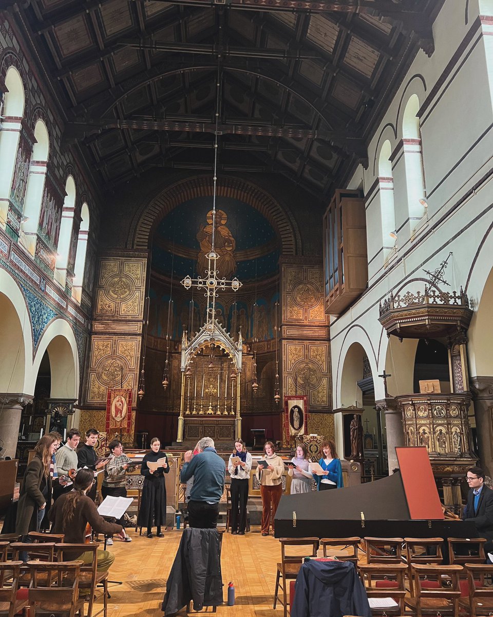 First rehearsal of our Student Vocal Consort ahead of our Cozzolani concert next month. Do pop down to St Barnabas, Jericho this afternoon for a public masterclass