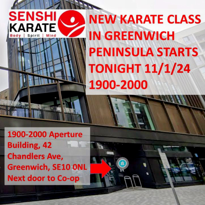 SenshiKarate's tweet photo. NEW KARATE CLASS IN GREENWICH PENINSULA STARTS TONIGHT 11/1/24!
1900-2000 Aperture Building, 42 Chandlers Ave, Greenwich, SE10 0NL. Next door to Co-op.
Adults: No experience necessary, beginners are welcome
Children: Green belt or above only
More details: https://t.co/8w20Av5IwB https://t.co/0cSq2YSqPk