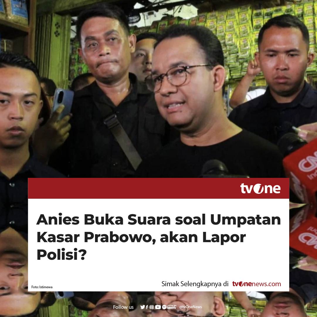 Calon presiden RI Anies Baswedan mengaku tidak akan melaporkan umpatan kasar calon presiden RI Prabowo Subianto, bahkan akan membiarkan saja karena ini merupakan iklim demokrasi.

"Enggak (tidak akan melaporkan). Menurut saya begini, ini adalah proses demokrasi justru bagian dari