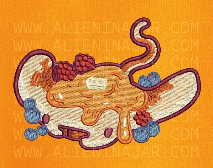 This might be my cleanest embroidery preparation to date, excited to try this big with the new machine! 