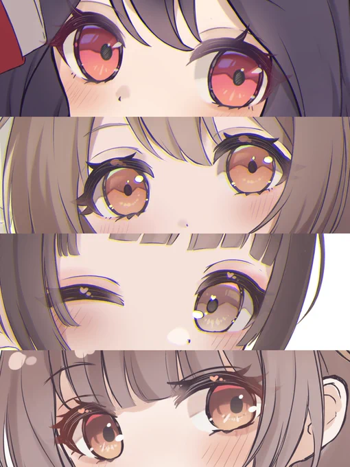  #このタグを見た人は自分の絵柄の目部分を見せる 