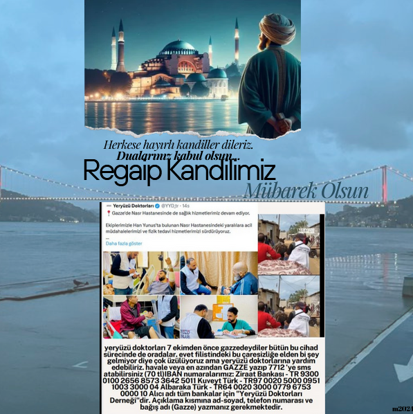 #yeryüzüdoktorları 7 ekimden önce gazzedeydiler bütün bu cihad sürecinde de oradalar. evet filistindeki bu çaresizliğe elden bi şey gelmiyor diye çok üzülüyoruz ama yeryüzü doktorlarına yardım edebiliriz. havale veya  #GAZZE yazıp 7712 ‘ye sms atabilirsiniz #RegaipKandili