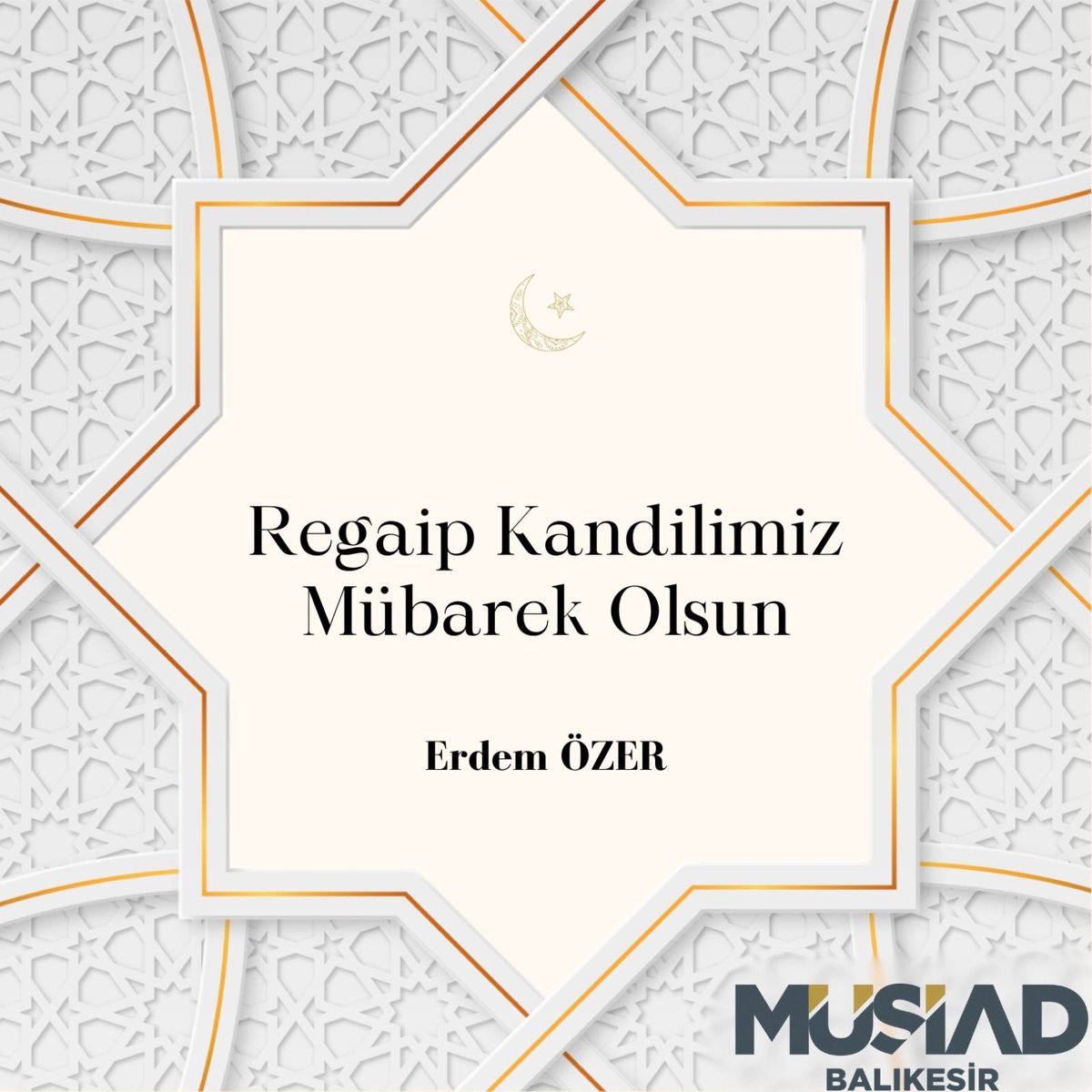 MÜSİAD Balıkesir ailesi olarak Ülkemizin ve Tüm islam aleminin Regaip kandilini kutlarız. 

Regaip Kandilimiz Mübarek Olsun.