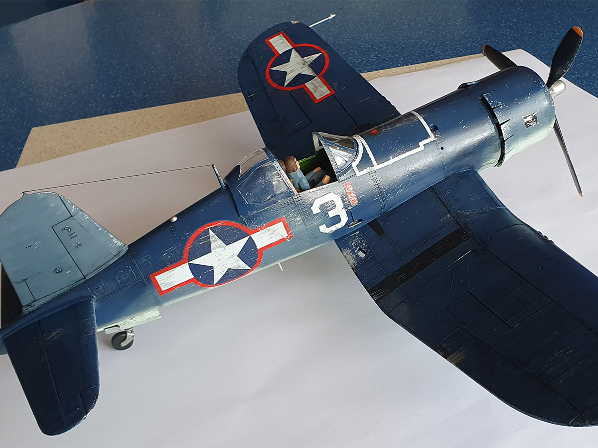 RevellGermany's tweet photo. Matjaž Vehar presents his latest creation, the Corsair F4U-1A in scale 1:32. Share your models too!
Send them to socialmedia.de@carrera-revell.com with your name and model details.
#Revellgermany #Scalemodel #CorsairF4U #ModelCrafting #MiniatureArt #AviationLovers https://t.co/x1Kw93LHw3