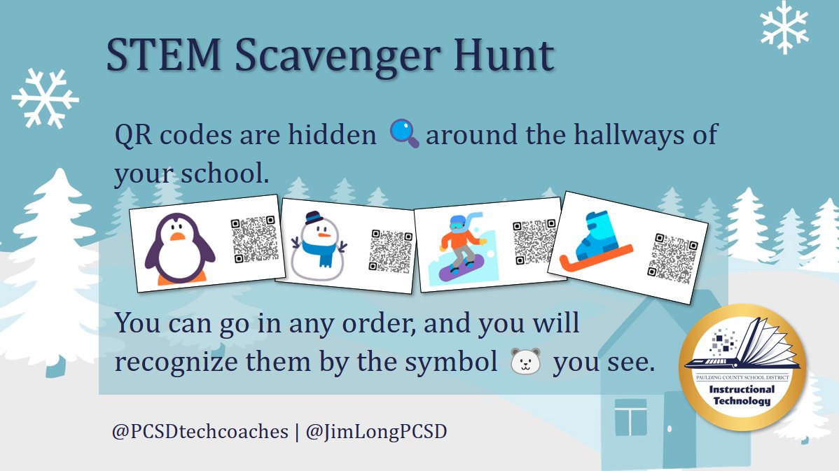 Jim Long (@jimlongpcsd) on Twitter photo 👀 Looking forward to tonight's #STEM Scavenger Hunt at <a href="/BHES_Wolfpups/">Burnt Hickory Elementary School</a> 🐺!
<a href="/pauldingboe/">Paulding County School District</a> | <a href="/PCSDtechcoaches/">Paulding ITCs</a> | #PCSDSTEM 👀 Looking forward to tonight's #STEM Scavenger Hunt at <a href="/BHES_Wolfpups/">Burnt Hickory Elementary School</a> 🐺!
<a href="/pauldingboe/">Paulding County School District</a> | <a href="/PCSDtechcoaches/">Paulding ITCs</a> | #PCSDSTEM