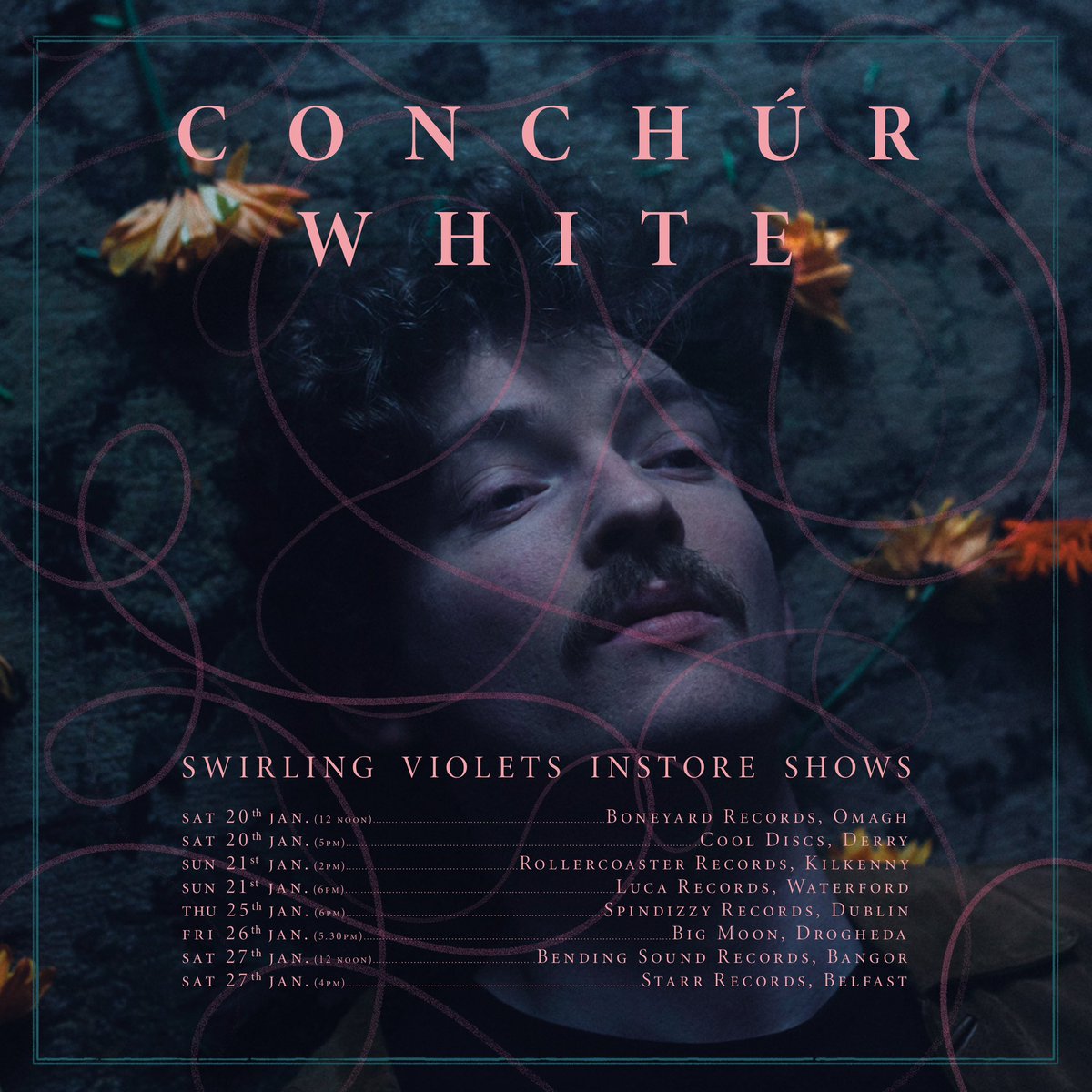 Dave O'Grady (@davegildedalm) on Twitter photo Record instores can change your life. They are free and all ages and conveniently timed if you’re under curfew.
<a href="/ConchurWhite/">Conchúr White</a> is doing a bunch all over Ireland to support his Swirling Violet LP on <a href="/bellaunion/">Bella Union</a> (out 19th Jan.). Record instores can change your life. They are free and all ages and conveniently timed if you’re under curfew.
<a href="/ConchurWhite/">Conchúr White</a> is doing a bunch all over Ireland to support his Swirling Violet LP on <a href="/bellaunion/">Bella Union</a> (out 19th Jan.).